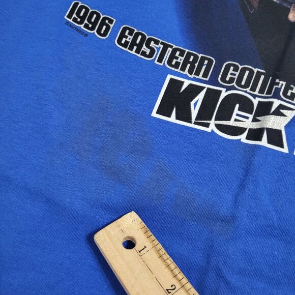 VTG Tampa Bay Lightning NHL Hockey 1996 Playoff Shirt Lee Sport Nutmeg  Mills ME - Picture 11 of 14